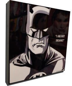 Batman Animated Series Poster Plaque with Quote "I am not Insane!"