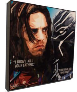 Black Panther vs Bucky Barnes poster