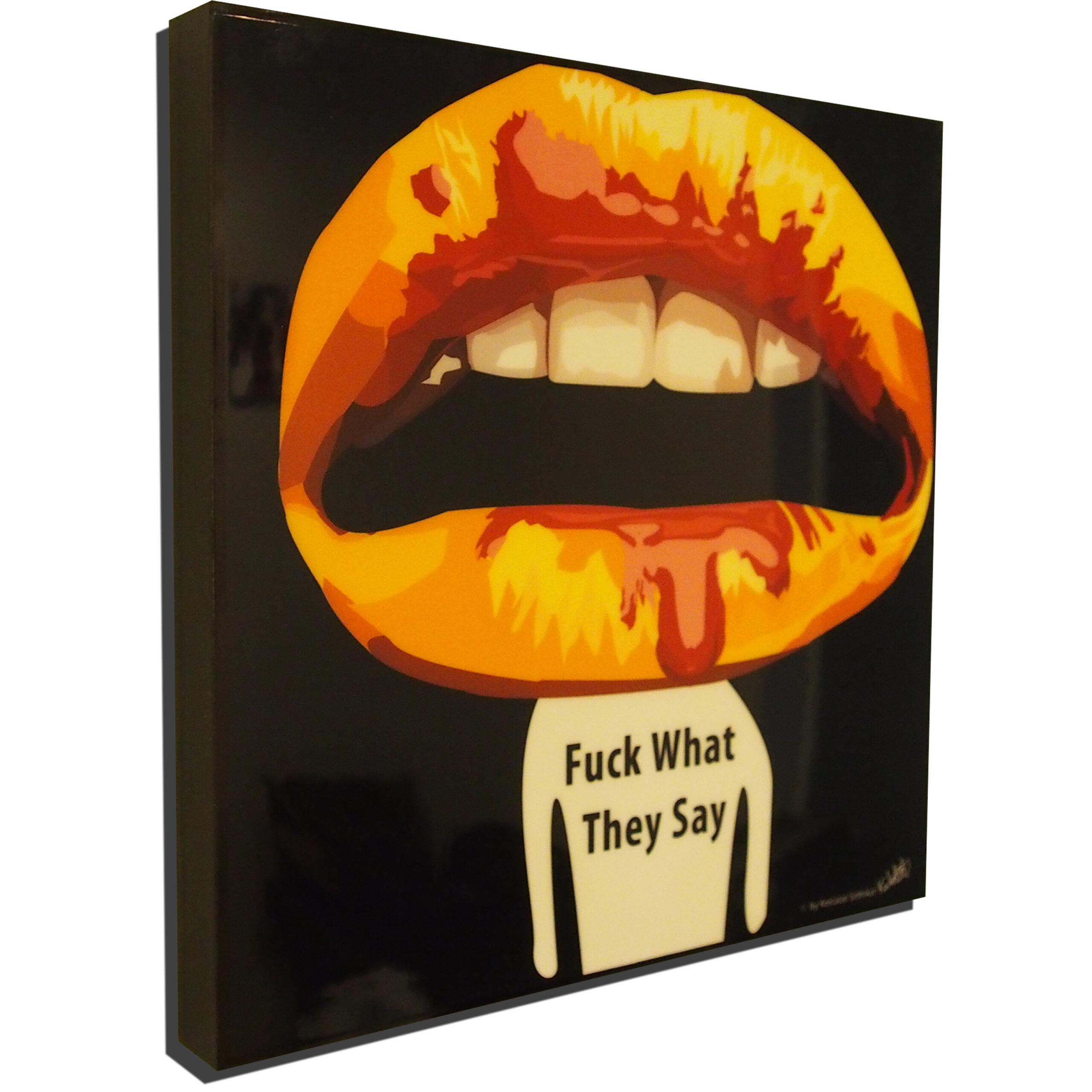 Abstract Lips Delicious Abstract Poster