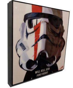 Stormtrooper comedy Poster Will kill jedi for food