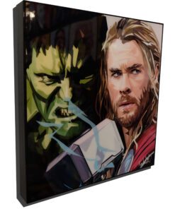 Incredible Hulk vs Thor Poster