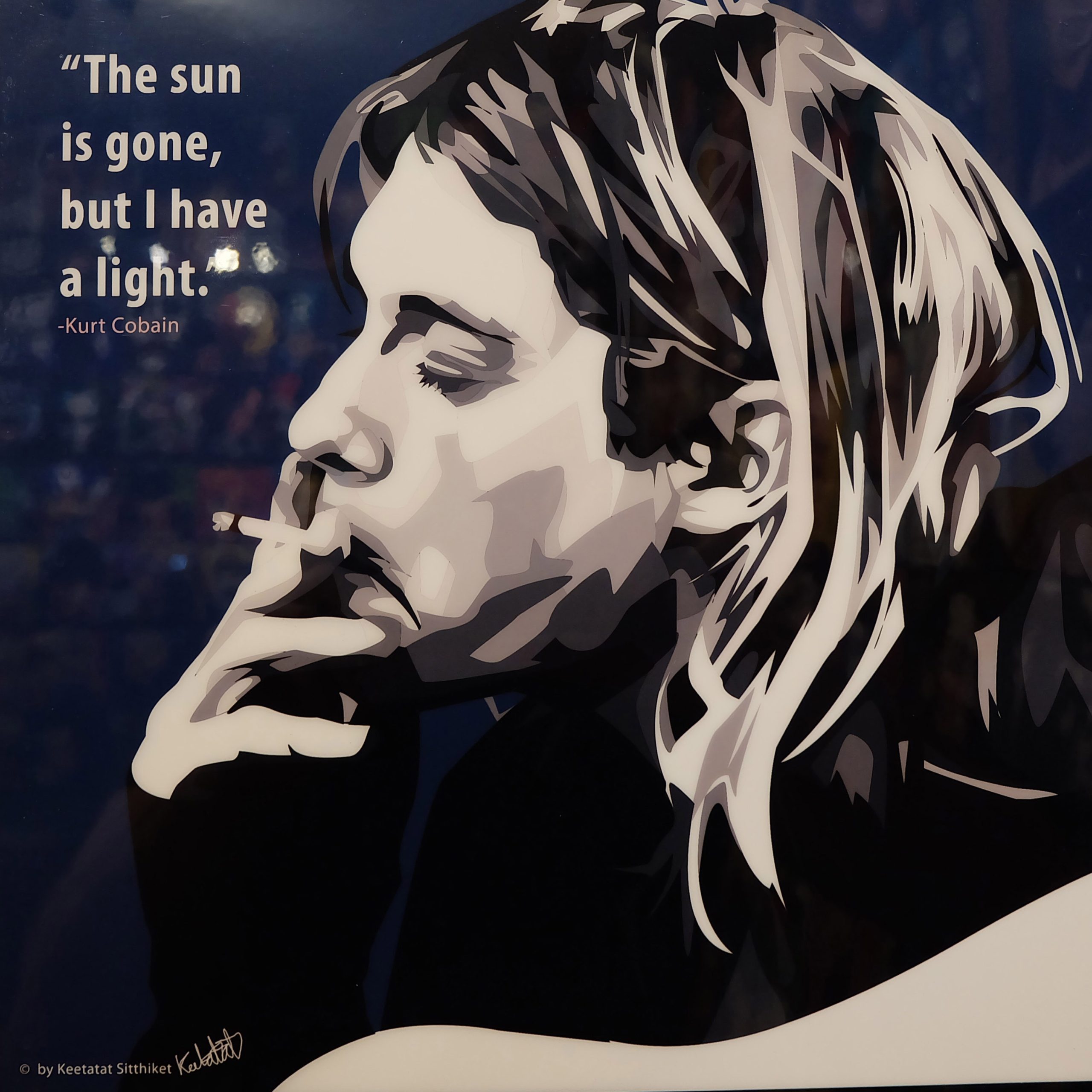 Kurt Cobain Pop Art Poster, Rock Legend Posters - Infamous Inspiration