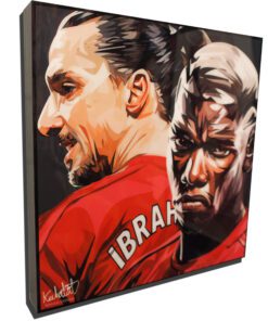 Manchester United Poster Plaque featuring Zlatan Ibrahimović & Paul Pogba