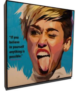 Miley Cyrus Poster Plaque
