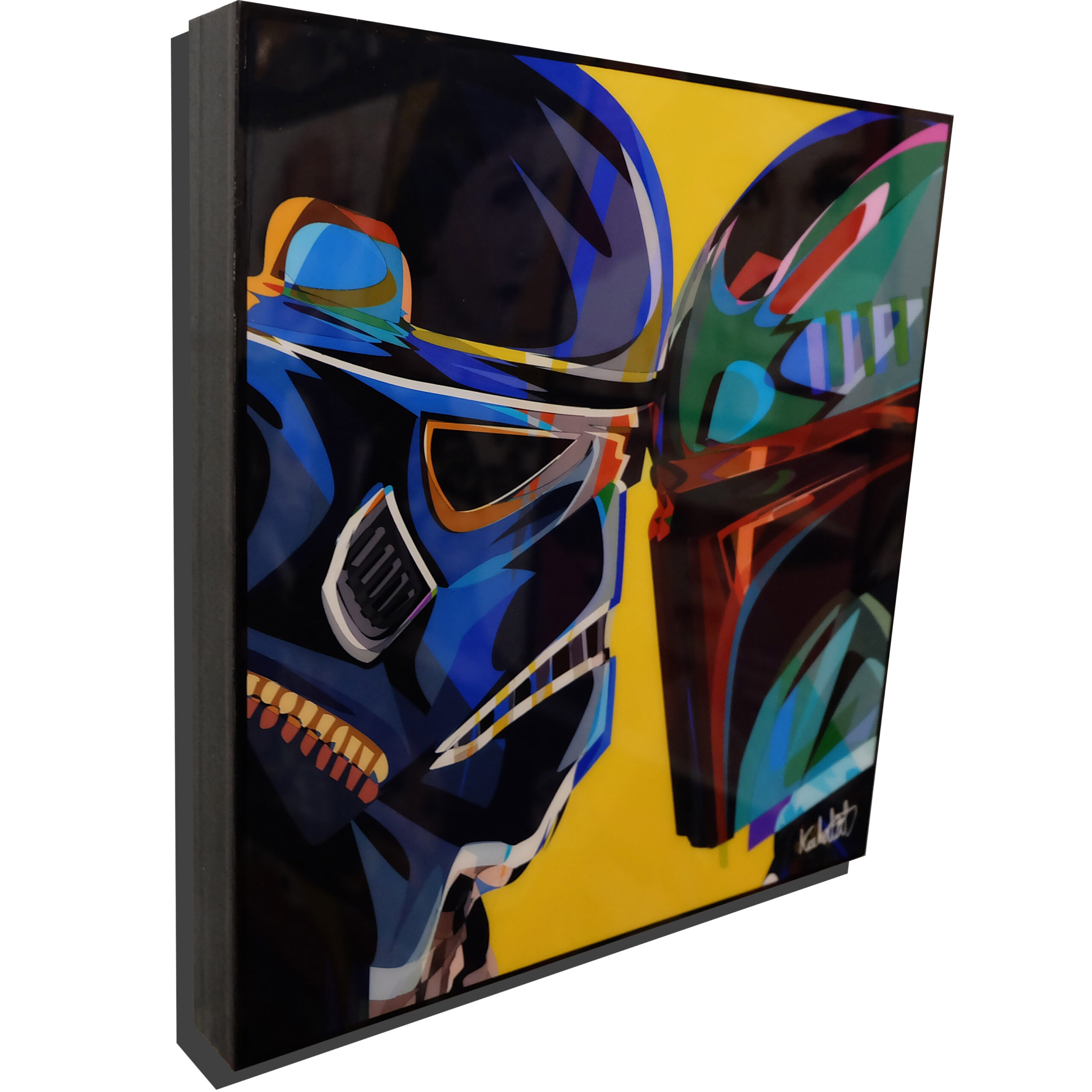 Stormtrooper vs Boba Fett Poster Plaque Stormtrooper vs Boba Fett Poster Plaque