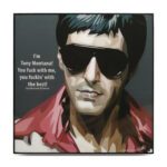 Tony Montana Scarface Pop Art Poster by Keetatat Sitthiket