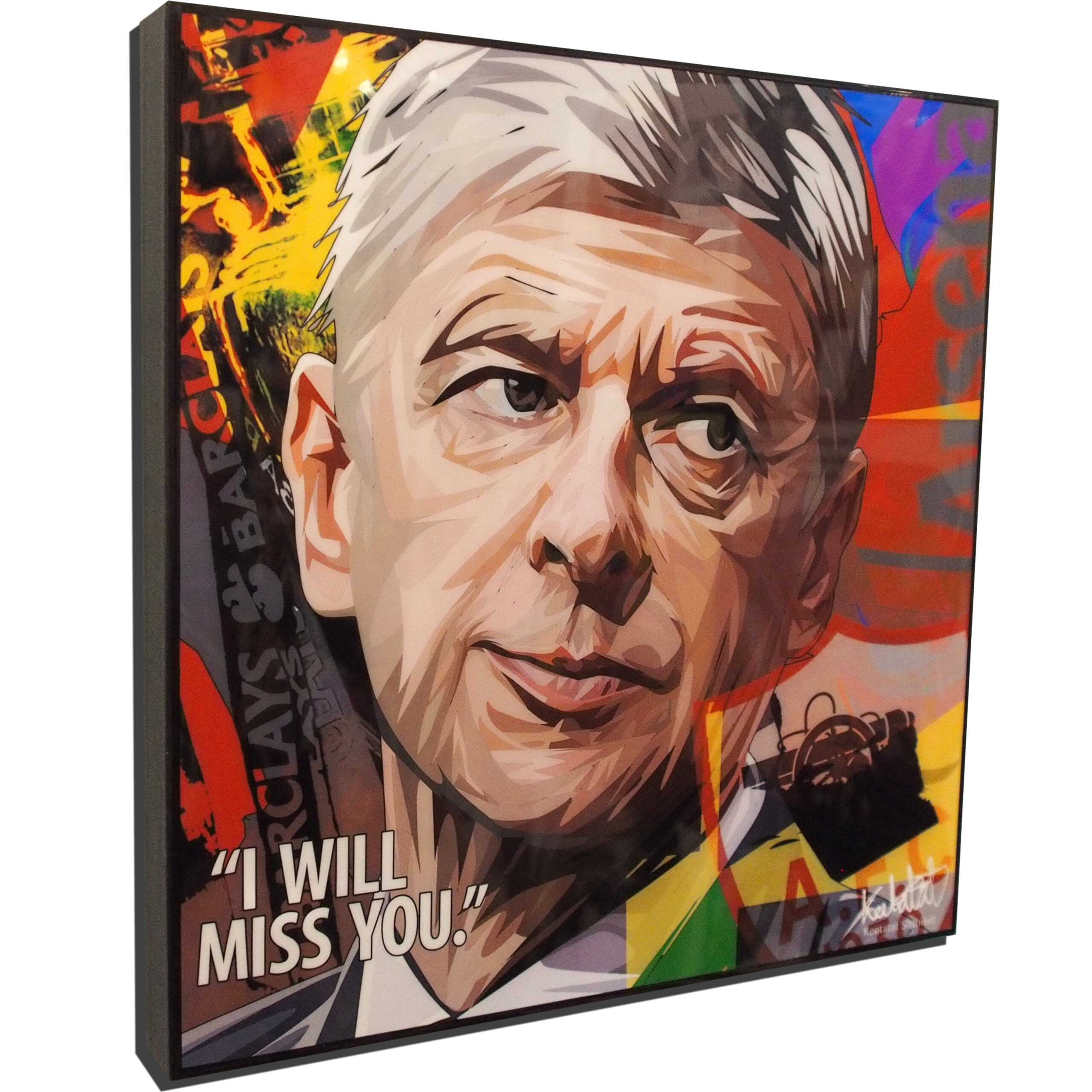 Arsene Wenger Poster Plaque Arsene Wenger Poster Plaque
