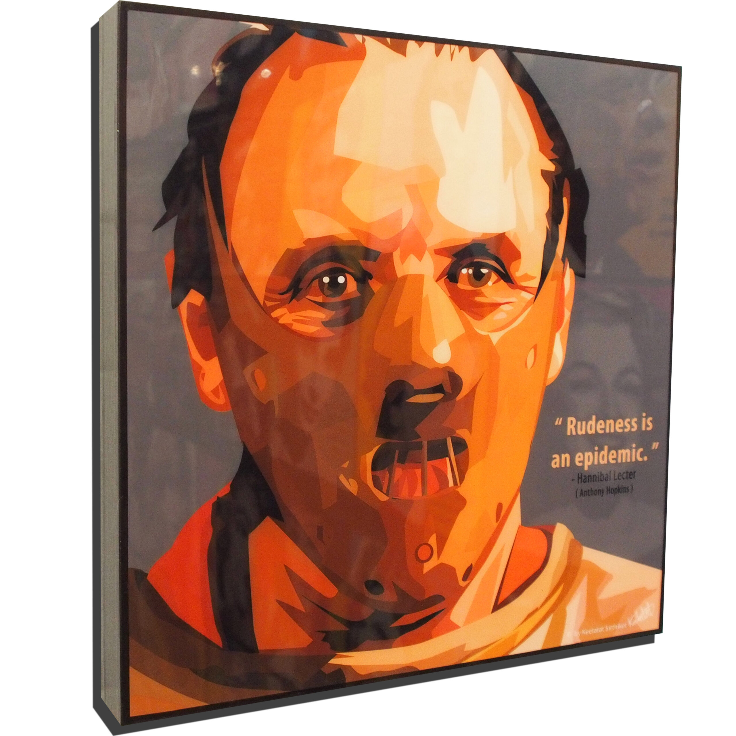 Hannibal Lecter Poster Plaque Hannibal Lecter Poster Plaque