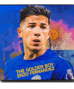 Enzo Fernandez Pop Art Poster: "Golden Boy"